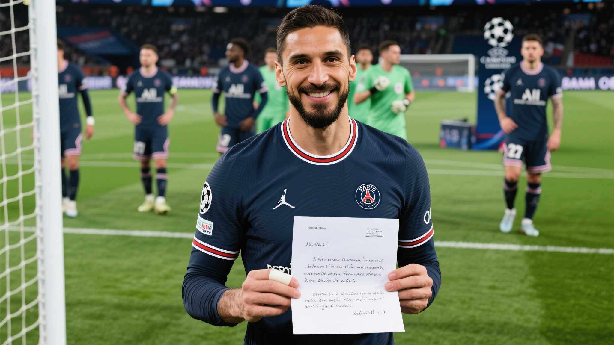 登贝莱:多纳鲁马欧冠决赛前亲笔信激励全队,我深受触动 从信息中得知,多纳鲁马选择用书面方式表达他对比赛和